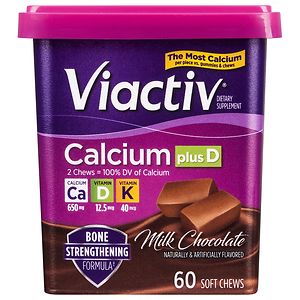 Viactiv Calcium Plus D, Soft Chews Milk Chocolate 