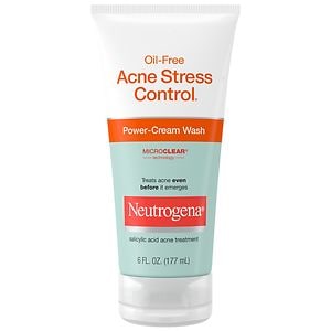  Neutrogena Oil-Free Acne Stress Control Power-Cream Wash 