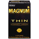 Trojan Magnum Lubricated Latex Condoms, Thin Large product image
