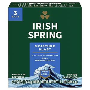 Irish Spring Deodorant Bath Bar, 4 oz Bars, Moisture Balst Irish Spring Deodorant Bath Bar, 4 oz Bars, Moisture Balst