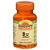 Sundown Naturals B12 1000 mcg Vitamin Supplement Tablets
