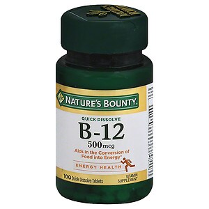 Nature's Bounty B-12 500mcg Microlozenges Cherry image