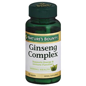 Nature's Bounty Ginseng Complex plus Royal Jelly caps 75ct image