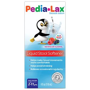 Fleet Children's Pedia-Lax Liquid Stool Softener, Fruit punch