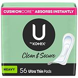Kotex Natural Balance Ultra Thin Pads, Jumbo Pack, 56 ea