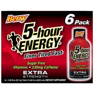 5 Hour Energy Extra Strength Energy Shot, Berry