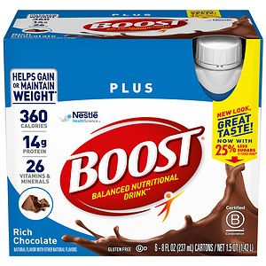 Boost Plus Nutritional Energy Drink 6 Pack Rich Chocolate image