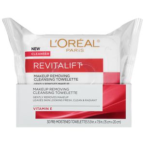 L'Oreal Paris Revitalift Radiant Smoothing Wet Cleansing Towelettes image
