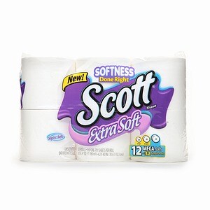 Scott Extra Soft Bath Tissue. Mega Roll