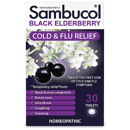 Sambucol Cold & Flu Relief - 30 ea