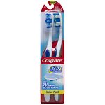 Colgate 360 Degree Toothbrush,Twin Pack, Medium/Full