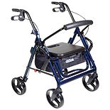 Duet Transport Wheelchair Chair Rollator WalkerBlue wag-Duet Transport Wheelchair Chair Rollator WalkerBlue