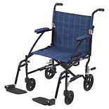 Fly-Lite Aluminum Transport ChairBlue Plaid wag-Fly-Lite Aluminum Transport ChairBlue Plaid