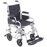 Drive Medical Poly-Fly High Strength Lightweight Wheelchair / Transport Chair 16