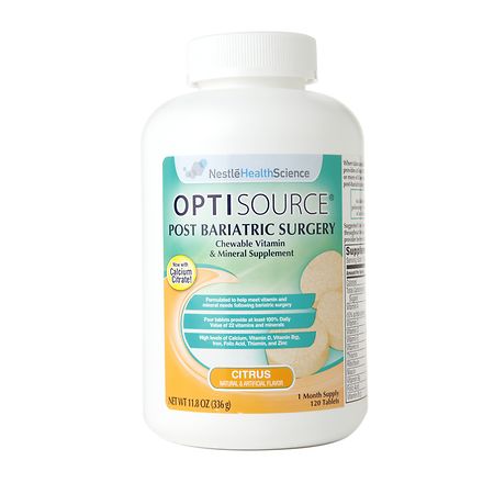 bariatric optisource vitamin surgery chewable walgreens mineral supplement formula tablet