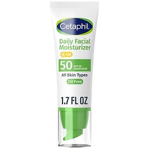 Cetaphil Daily Facial Moisturizer for All Skin Types, SPF 50