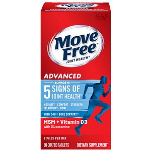 Schiff Move Free Advanced Plus MSM & Vitamin D, Tablets