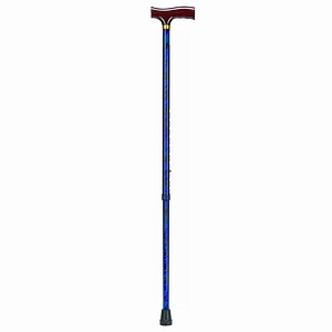 Duro-Med Lightweight Adjustable Designer Cane, Derby Top, Cyclone Blue