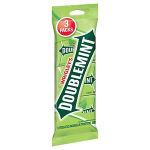  Wrigley's Doublemint Chewing Gum 15 Piece Slimpack 