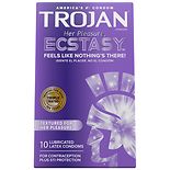 Trojan Her Pleasure Ecstasy UltraSmooth Lubricated Premium Latex Condoms product image