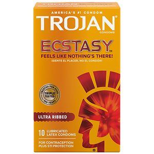 Trojan Ecstasy UltraSmooth Lubricated Premium Latex Condoms image