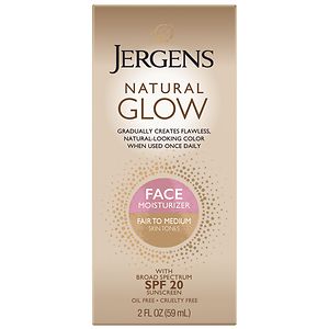  Jergens Natural Glow Healthy Complexion Daily Facial Moisturizer SPF 20 Fair to Medium Skin Tone 