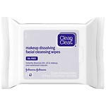Clean & Clear Makeup Dissolving Facial Cleansing Wipes, Oil-Free