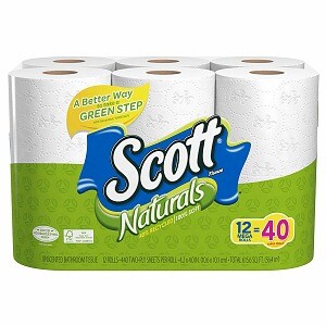 Scott Naturals Bath Tissue, Mega Roll