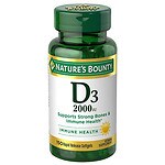 Nature's Bounty Super Strength D-2000 IU, Softgels