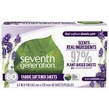 Seventh Generation Natural Fabric Softener Sheets Blue Eucalyptus & Lavender