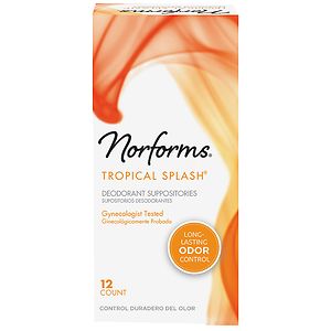 Norforms Feminine Deodorant Suppositories Tropical Splash image