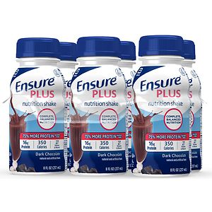  Ensure Plus Nutrition Shake, 8 fl oz Rich Dark Chocolate 