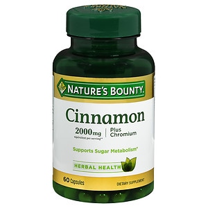 Nature's Bounty High Potency Cinnamon 2000 mg Dietary Supplement Capsules image