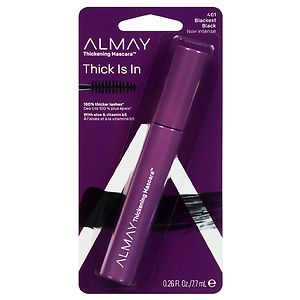 Almay One Coat Nourishing Thickening Mascara, Blackest Black 401 Almay One Coat Nourishing Thickening Mascara, Blackest Black 401