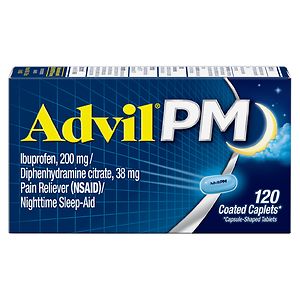 Advil PM Caplets Pain Reliever (NSAID)/Nighttime Sleep-Aid