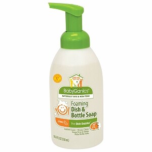 BabyGanics Dish Dazzler Foaming Dish & Bottle Soap, Citrus