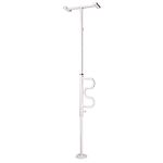 Standers Security Pole & Curve Grab Bar White
