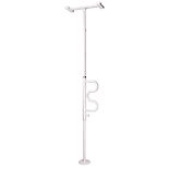 Safety Security Pole and Curve Grab BarWhite wag-Safety Security Pole and Curve Grab BarWhite
