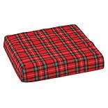 Convoluted Foam Chair Pad, Seat with Plaid Cover wag-Convoluted Foam Chair Pad, Seat with Plaid Cover