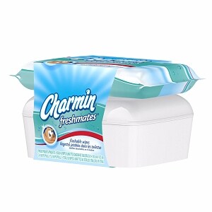 Charmin Freshmates Designer Tub & Refill Combo Pack Flushable Wipes