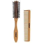 Conair Brush All-Purpose Thumb-Grip Design Brush & Comb Set, For Teasing & Shaping Styles