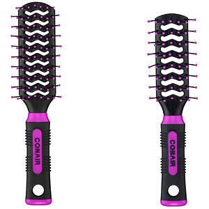 Conair Brush Styling Essentials Full-Size and Mid-Size Vent Brush Set, For Blow-Dry Styling