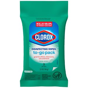 Clorox Disinfecting Wipes To Go, Fresh Scent