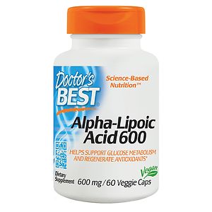 Doctor's Best Alpha-Lipoic Acid 600, Veggie Caps