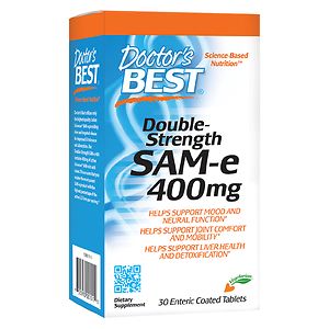 Doctor's Best Double-Strength SAMe 400, Enteric Coated Tablets
