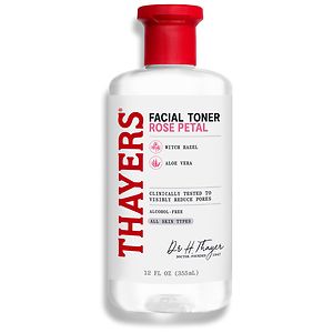 Thayers Alcohol-Free Rose Petal Witch Hazel with Organic Aloe Vera Formula Toner