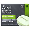 Dove Men+Care Dove Men+Care Body & Face Bath Bar, Extra Fresh