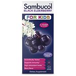 Sambucol Black Elderberry Immune System Support, For Kids, Berry Flavored Liquid