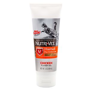 Nutri-Vet Hairball Paw-Gel for Cats, Chicken Liver