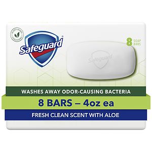Safeguard Antibacterial Bar Soap, White Safeguard Antibacterial Bar Soap, White